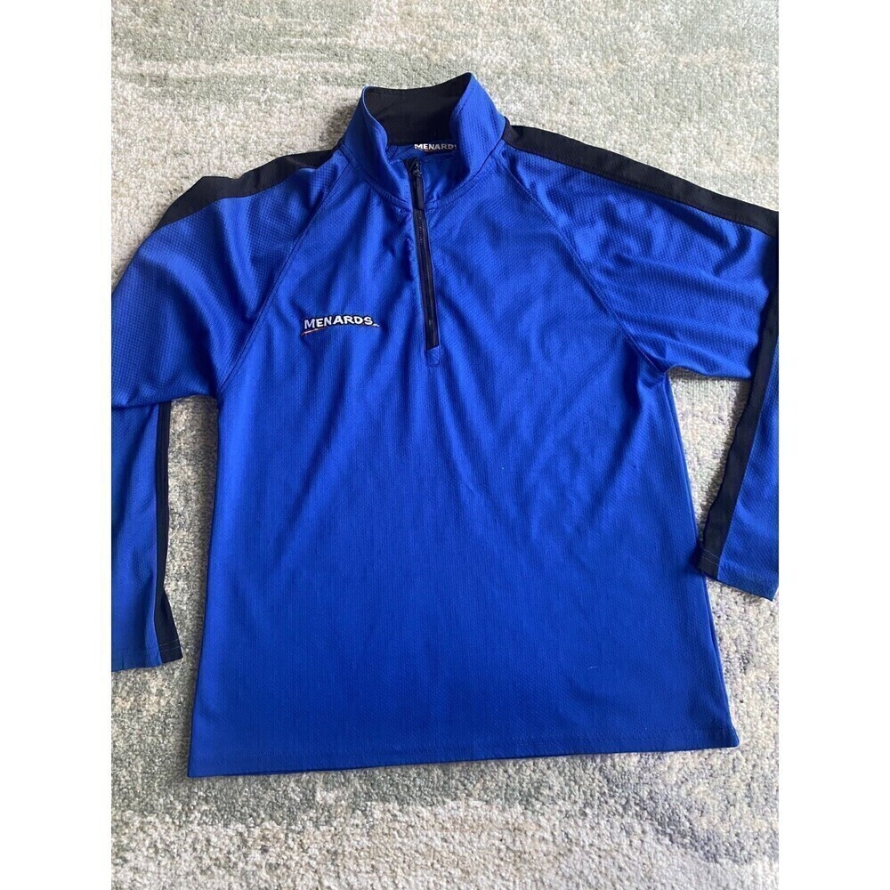 Menards 1/4 Zip Sz L Pullover Manager Employee Store Associate Work Uniform